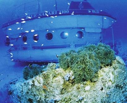 La experiencia de viajar en submarino está disponible en varios puntos del planeta. Foto: Blue Safari.